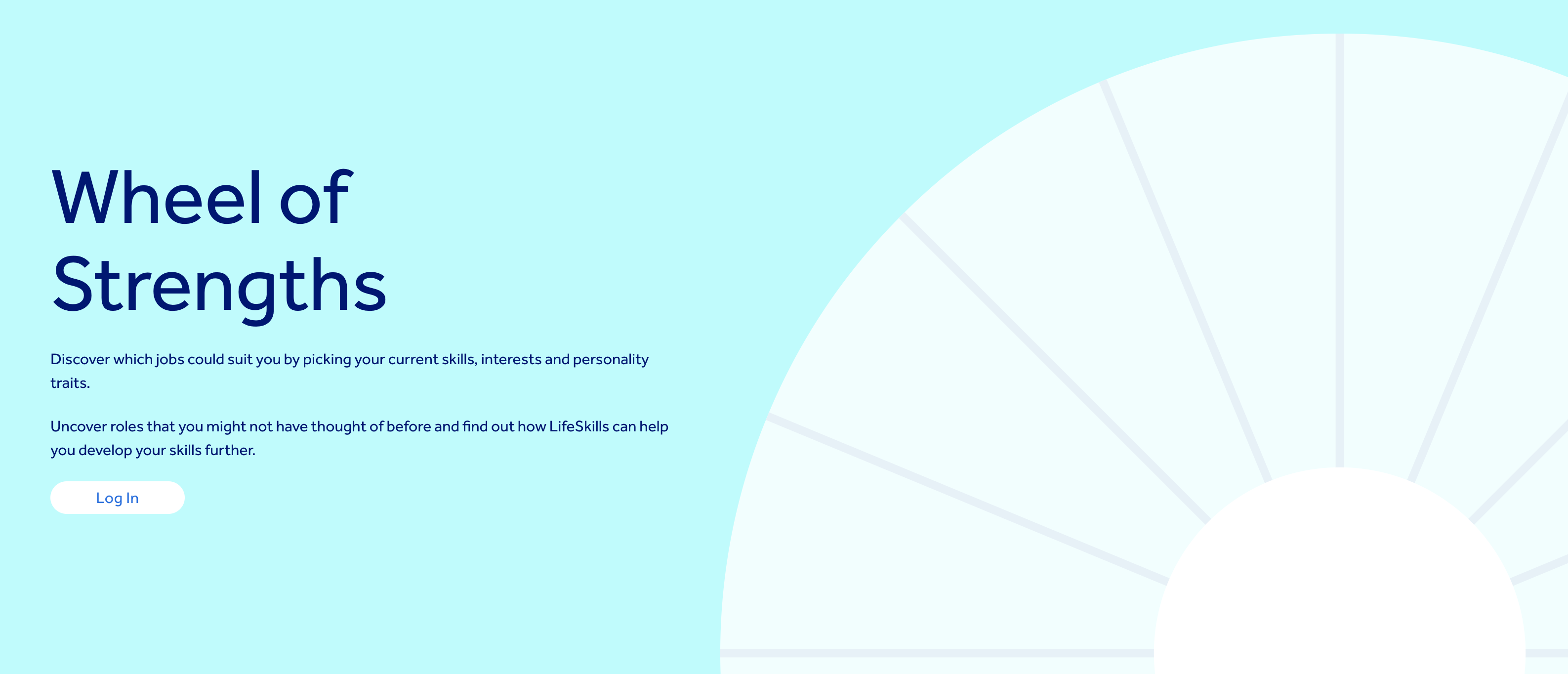 Wheel of strengths landing